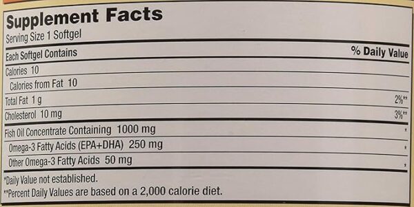 Kirkland Signature hgar Fish Oil Concentrate 2 Pack, 400 Count (Pack of 2) - Image 3